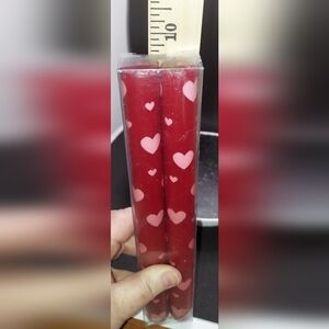 Rare Heart Valentines Day Taper Candles 2 Pack from Papyrus